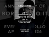 Craig David - Tickets are now on sale for the 25th Anniversary show of ‘Born To Do It' at the Eventim Apollo